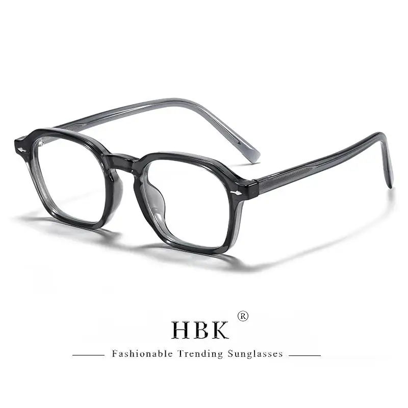 Square Eyeglass Frame - Retro Unisex Optical Glasses With Blue Light Blocking Lenses