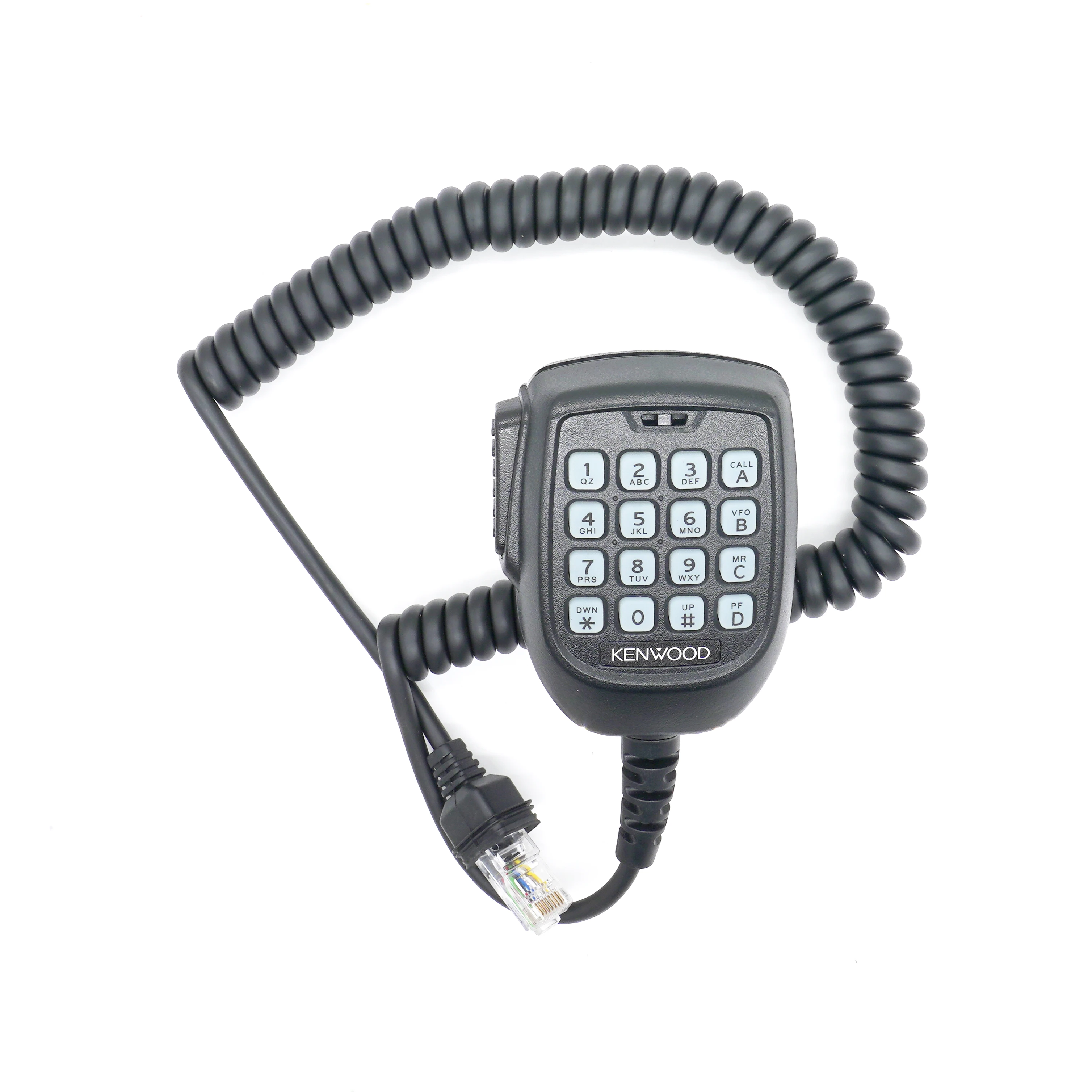 RJ45 8 Pin Suitable for KMC-62 Walkie-talkie Two-way Radio Hand Microphone with Keyboards for Kenwood Car Radio