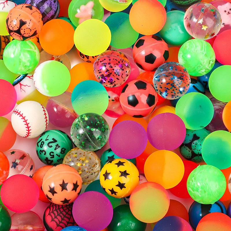 Balle Rebondissante 27MM Rubber Bouncing Balls For Kids Vending Machine Toys Birthday Gifts Party Favors Classroom Prizes 5