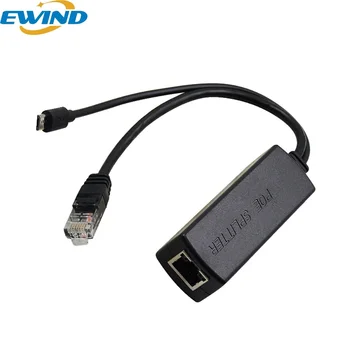EWIND 기가비트 POE 분배기 48V ~ 5V 12V 마이크로 USB/타입-C/DC 10/100/1000Mbps 화웨이 및 카메라 용 CISCO 용 이더넷을 통한 전원 공급 장치