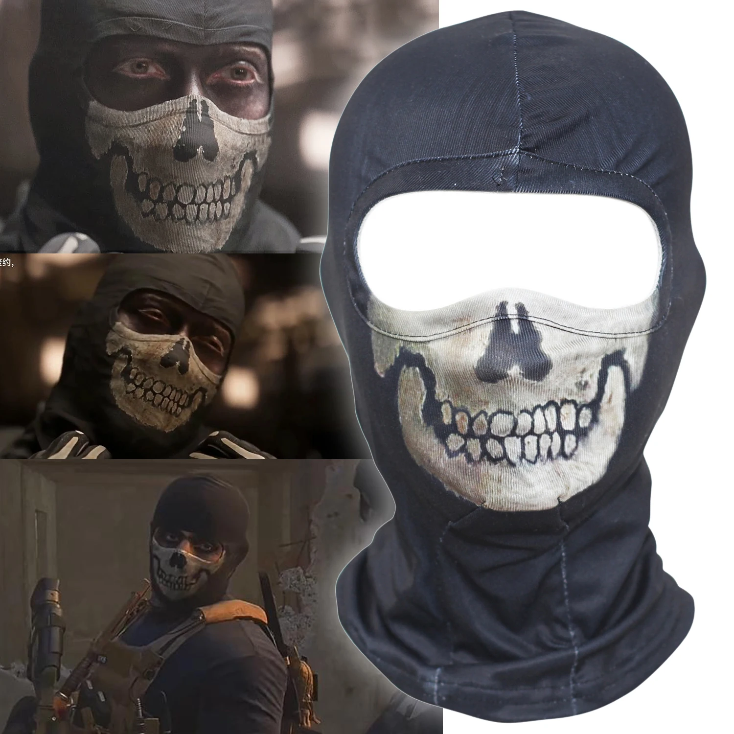 Call Of Duty Ghost Mask Pour Adulte Cagoule Chapeau Crâne Masque