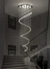 Modern Led Chandeliers Light Fixture For Staircase Stair Lights Luxury Hotel Villa Vanity Bedroom Hanging Lamp 3