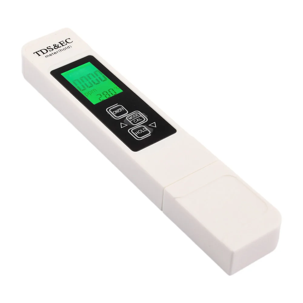 Digital Water Quality Tester TDS EC Meter Range 0-9999 Multifunctional Water Purity Temperature Meter TEMP PPM Tester