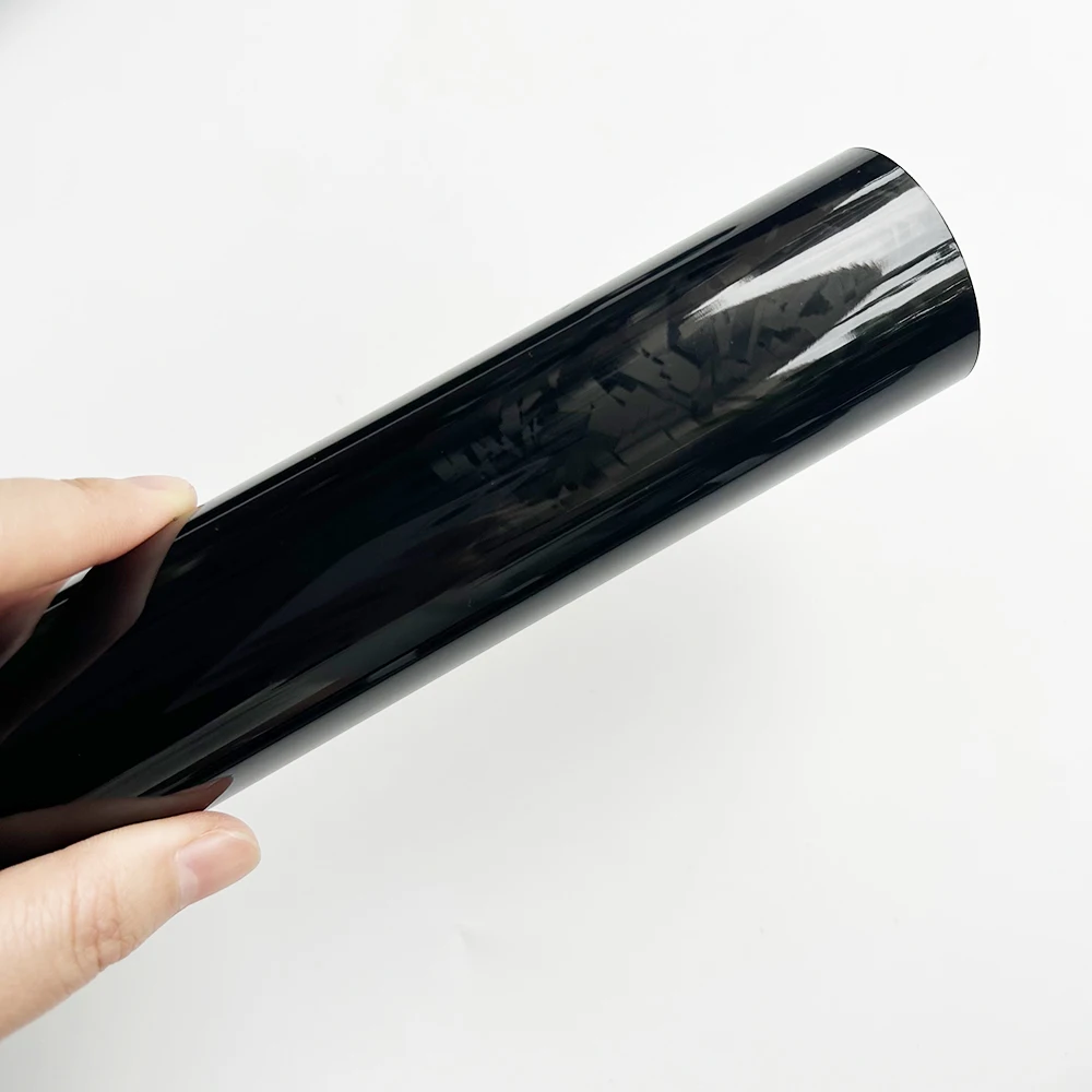 Cosmic Black Forged Carbon Fiber Vinyl Wrap with Aircraft Pattern for Vehicle Decoration