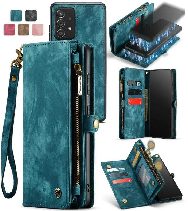 CaseMe Zipper Wallet Phone Case – Multi-Function Detachable Card Holder