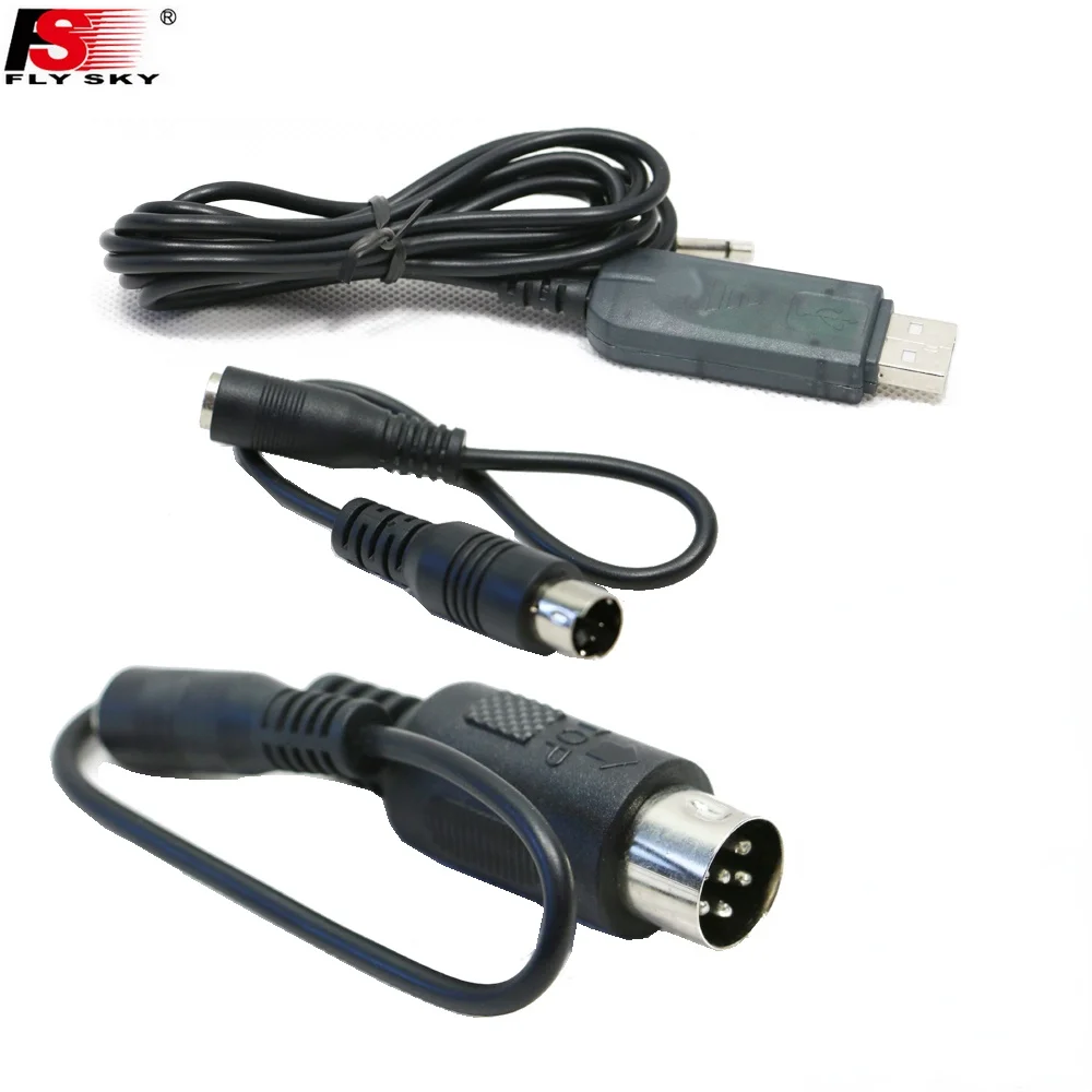 FLYSKY FS-SM100 SM100 RC USB Flight Simulator FMS Cable Set for FS-I6 I10 I6X FS-T6 FS-CT6B TH9X RC Drone Transmitter