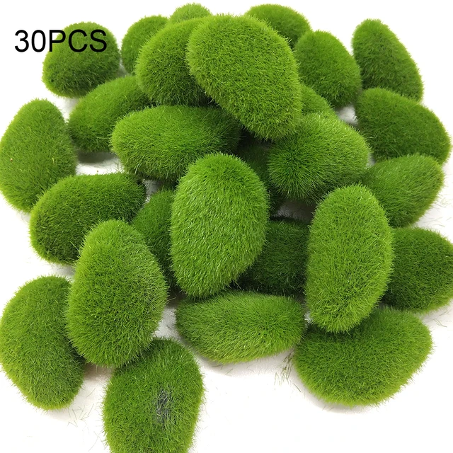 Artificial Moss Rocks Green For Garden and Crafting Simulation Plant DIY  Decoration Creative Crafts Fake Stone 30pcs - AliExpress