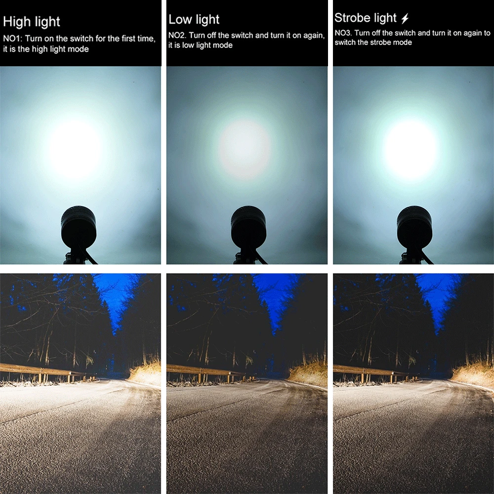 60W Additional Led Headlights 2PCS for Motorcycle Universal Moto Spotlight LED Motorcycle Headlight Auxiliary 12V 24V Car Lamp motorcycle headlight,motorcycle led lights,led motorcycle lights,led lights,motorcycle driving lights