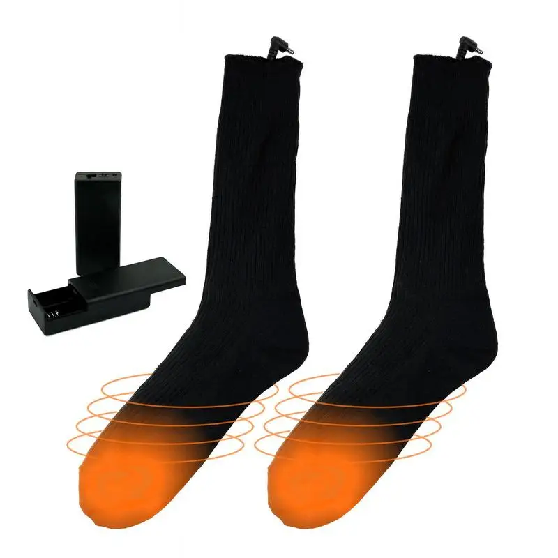 

Electric Heated Socks Winter Thermal Socks Rechargeable Larger Heating Area Warm Foot Socks For Camping Hiking Climbing
