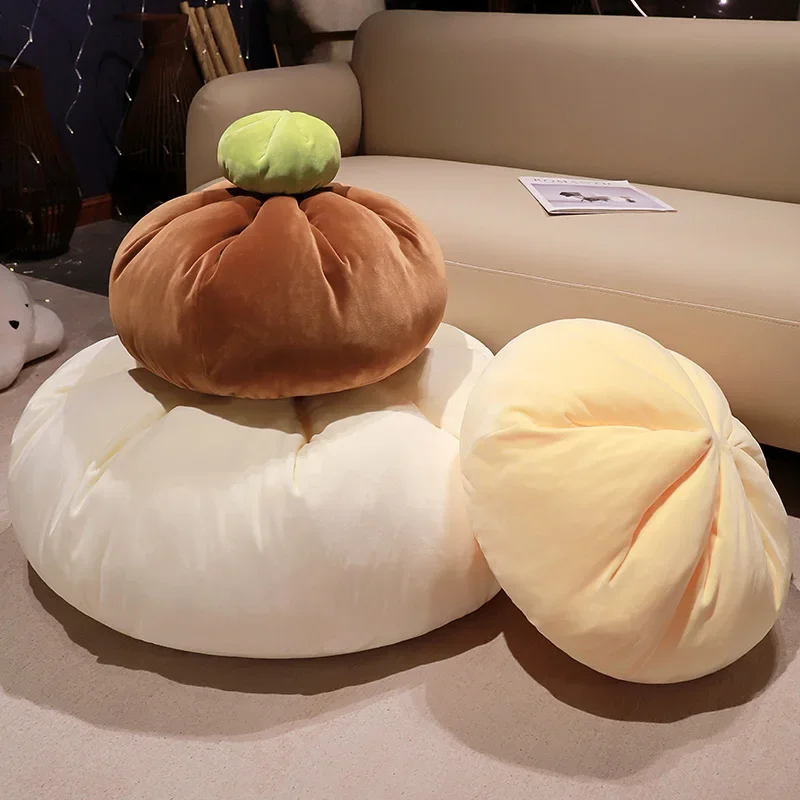 Creative Steamed Stuffed Bun Plush Pillow Cute Lazy Sofa Cushion Room Decoration Stuffed Toys Christmas Birthday Gift - 6