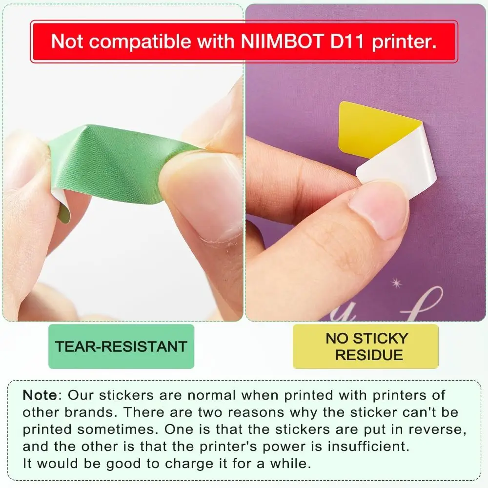 새로운 다채로운 색상의 접착 라벨 메이커 용지 12mm×40mm 160/롤 라벨 테이프 인쇄 스티커 감열지 사무용품