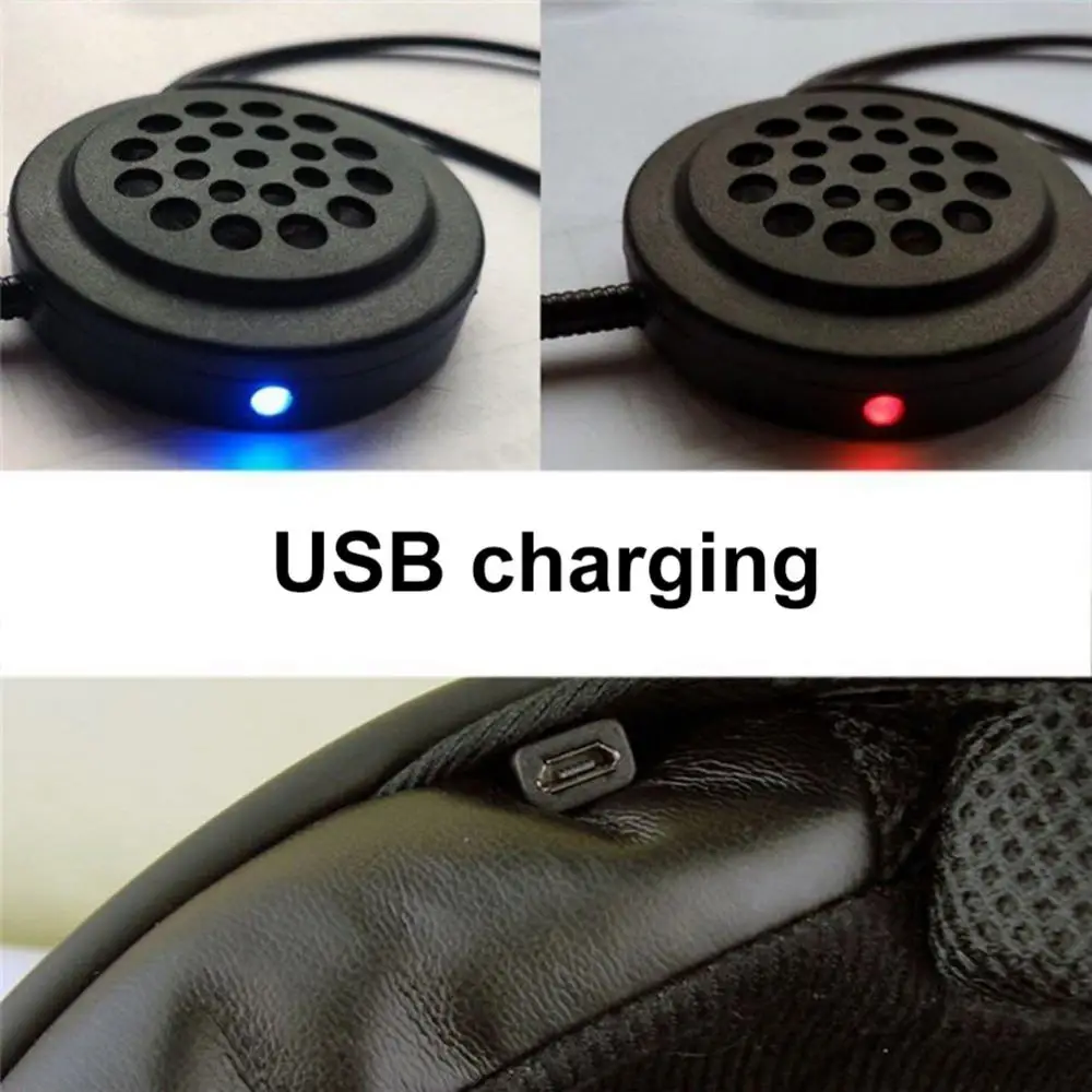 MH01 Bluetooth 5.0 Rechargeable Hands-free Motorcycle Headset Helmet Headphone