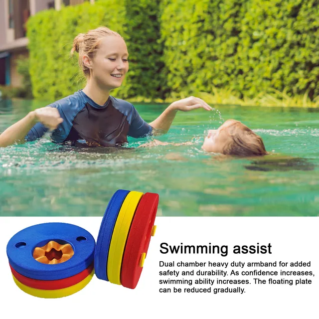 6pcs/Set Kids EVA Foam Swim Discs Swimming Exercises Floating Sleeves Armbands For Toddlers Inflatable Pool Playing Water 5