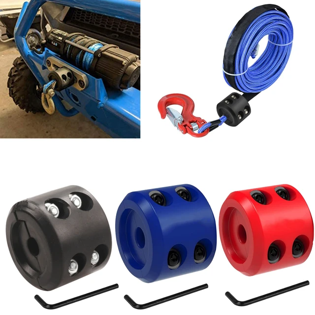 Universal Winch Cable Hook Rubber Rope Line Saver