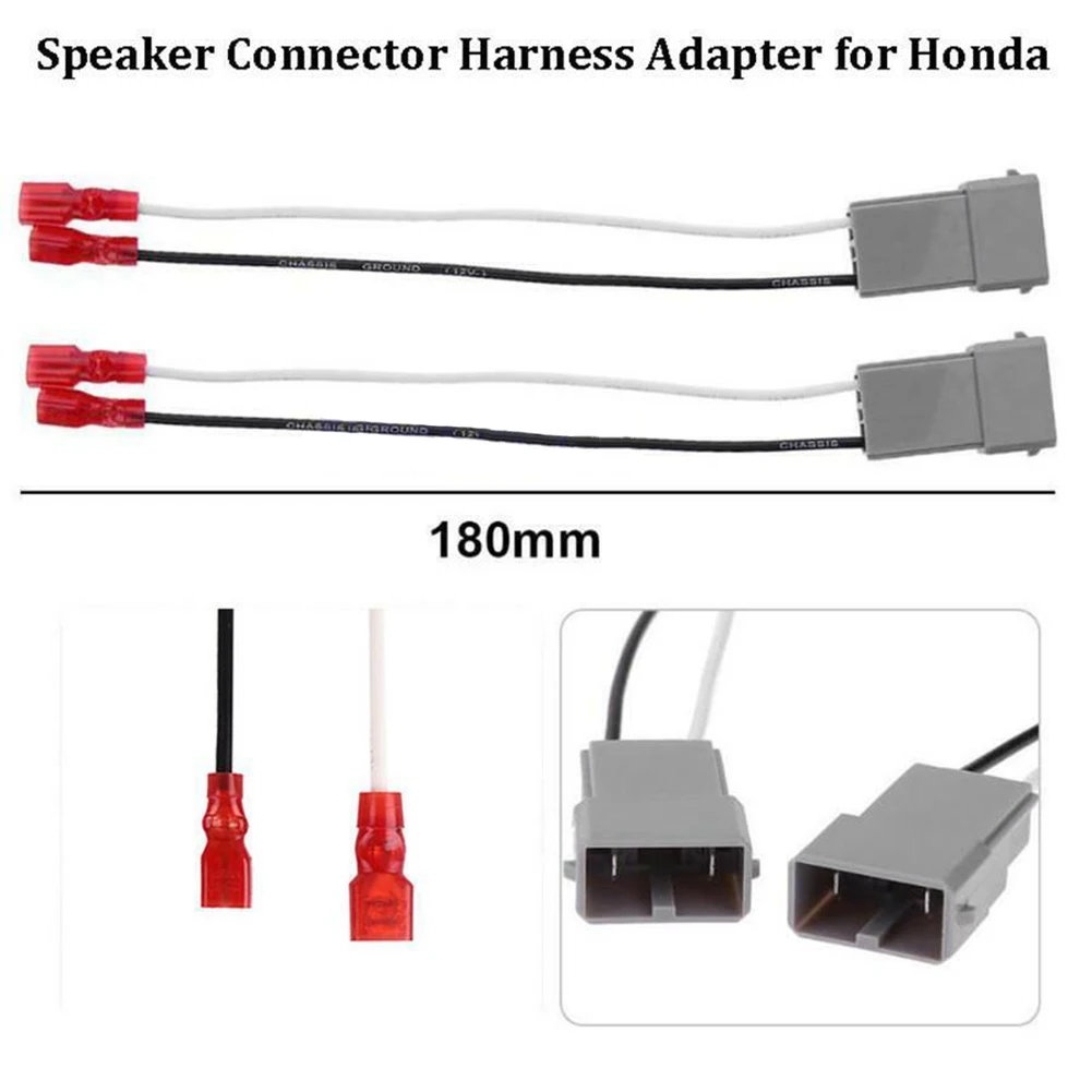 

4pcs Car Speaker Connector Wire Harness Adapter For Honda 1997-2011 Civic 1986-2011 Pilot 2003-2011 Wires Cable Assemblies