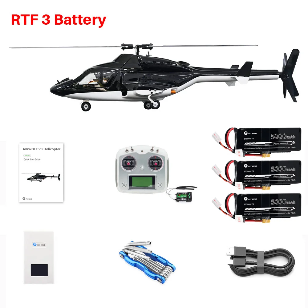 FLYWING エアウルフ V3 スケール RC ヘリコプター ACE フライト