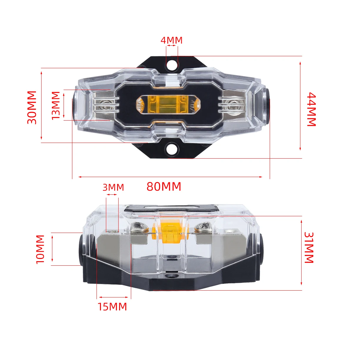 Distribution Seat, Car Audio, Car Fuse Seat, Amplifier Fuse Amplifier 1st, 2nd, 3rd, 4th, 32V 80A