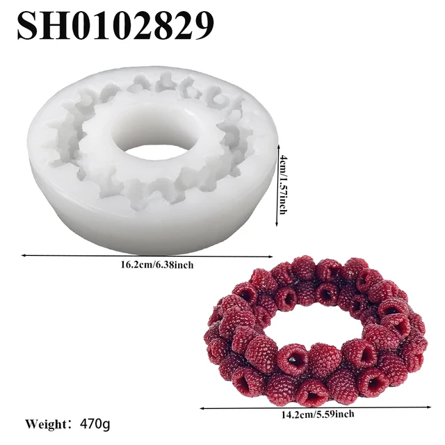 Raspberry Circle or Raspberry Heart Cake Mold French Dessert Silicone Cake Molds Pastry Decoration Baking Tools Kitchen Bakeware 6