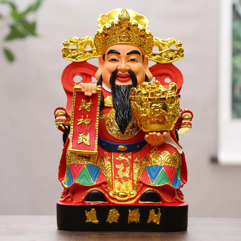 

HOT SALE HOME SHOP Company open Efficacious Talisman Money Drawing Business booming luck gold God of wealth CAI SHEN statue