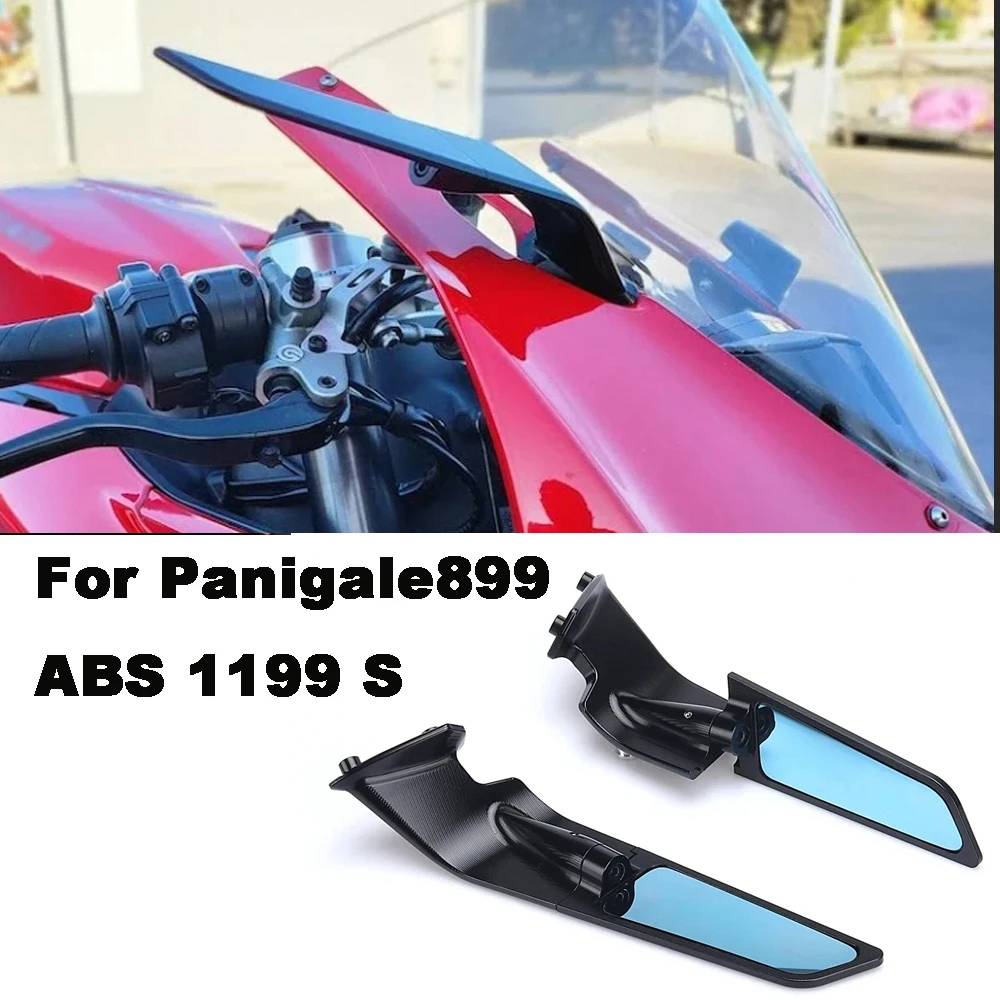 

Panigale899 ABS 1199 S Tricolore Stealth Mirrors Sports Winglets Kits For Ducati Panigale 899 Accessories Motorcycle Mirrors