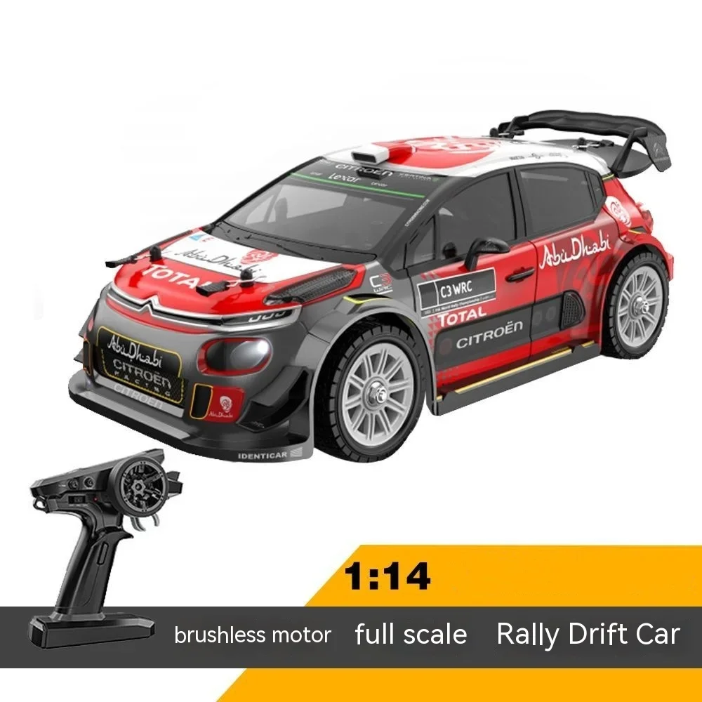 

Brushless Rc 14303 1/14 Racing Full Scale Flat Run Brushless Remote Control Car Metal Bottom 4wd Drift Car Rally Car Boy Gift