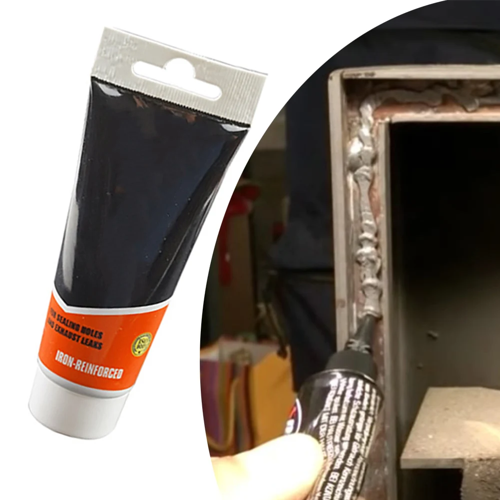 

Repair Sealant Temperature Resistance Up To +1100°C For Car Exhaust Pipe Fireplace Boiler Pipe Stove Bonding Repair Adhesive