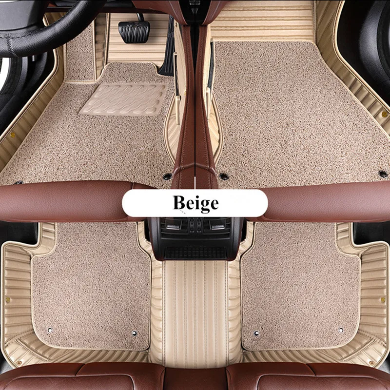 Best quality! Custom special car floor mats for Nissan Rogue 2023 2022 5 seats waterproof double layers carpets,Free shipping