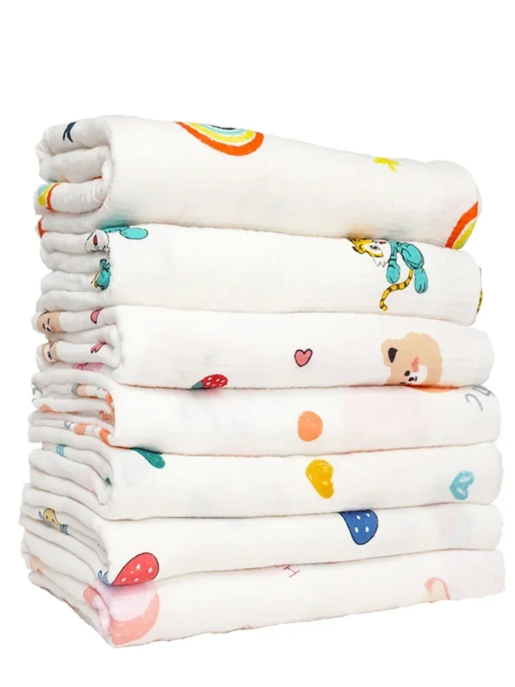Cotton Double Layer Gauze Fabric By The Meter for Baby Clothes Pajamas Diy Sewing Anime Cartoon Printed cotton fabric,cotton poplin fabric