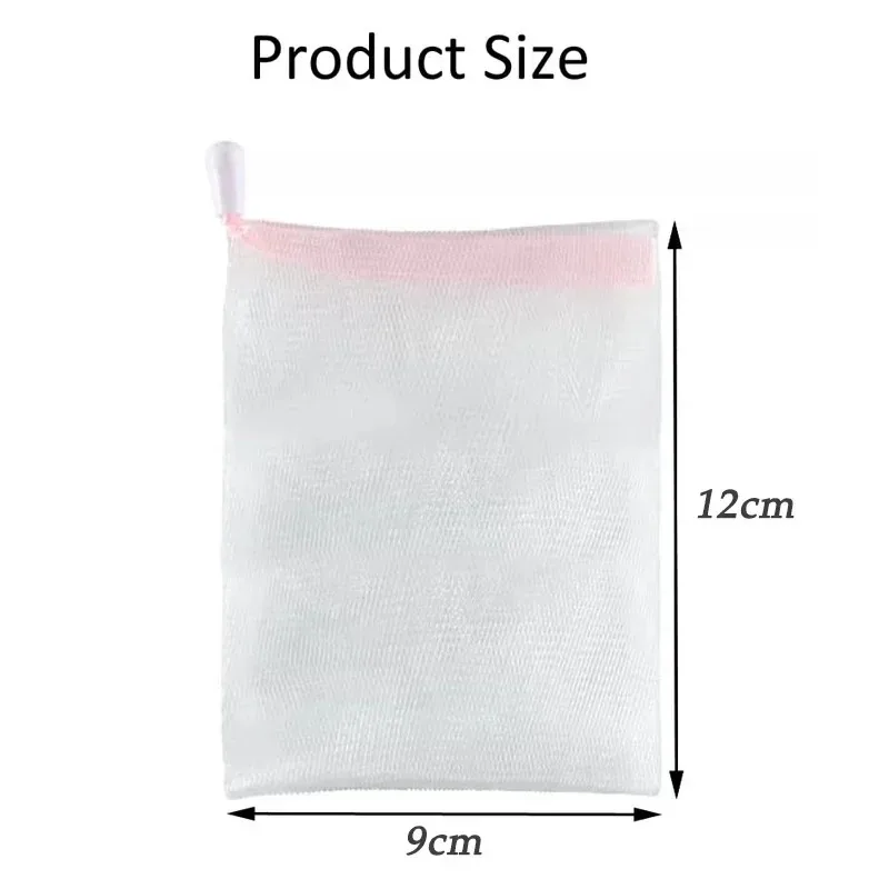 1-100PCS Facial Lathering Net Soap Saver Pouch for Shaving Cream Rich Foam Generator Face Wash Body Wash Bath Accessories 6