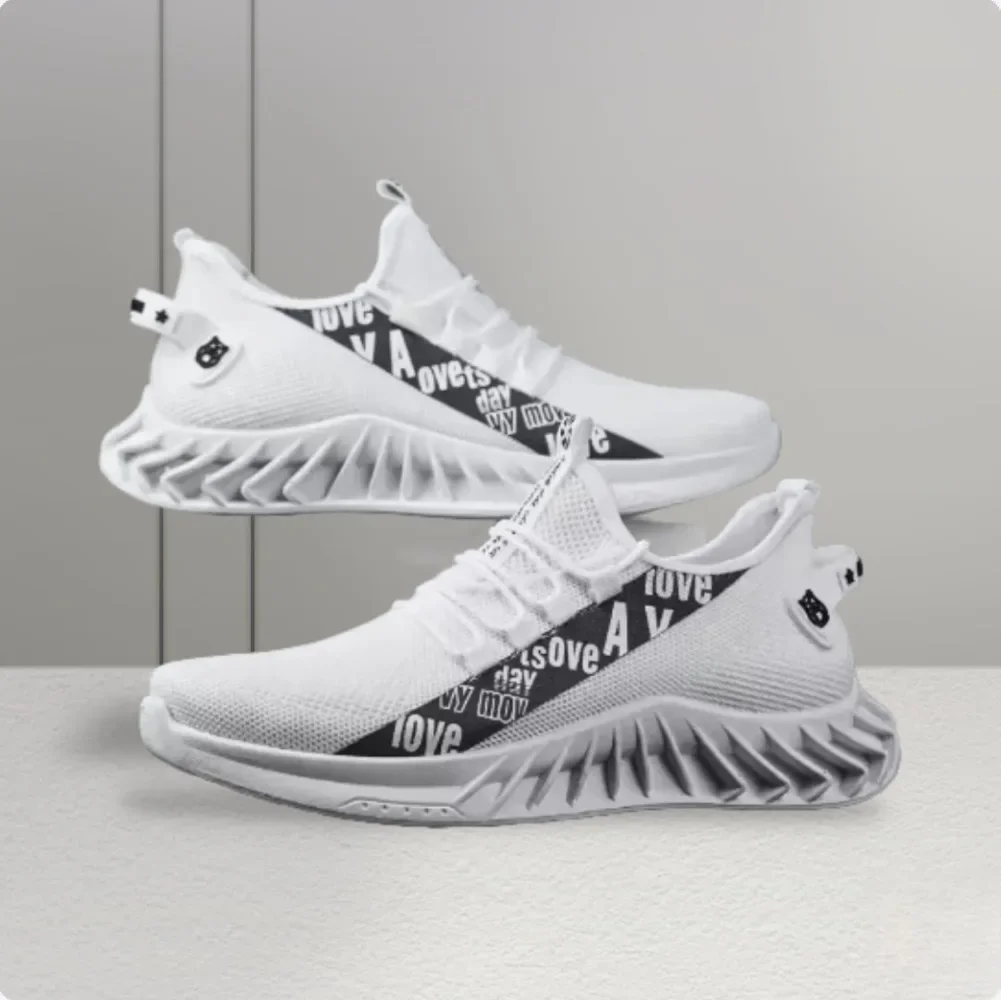 2400~LOVE Fabric and Leather Sneakers main image 0