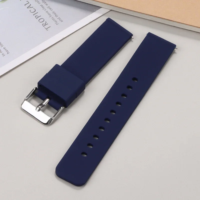 Versatile Soft Silicone Watch Band with Quick Release