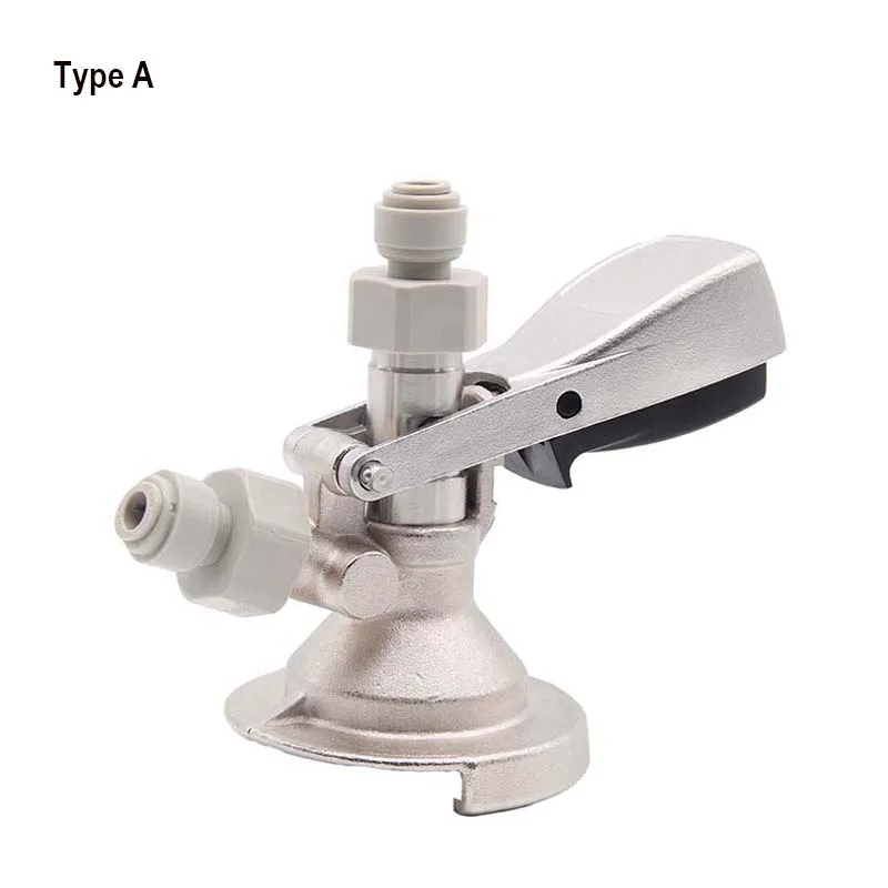 Premium Draft Beer Dispensing Coupler with Brass Body & Stainless Probe