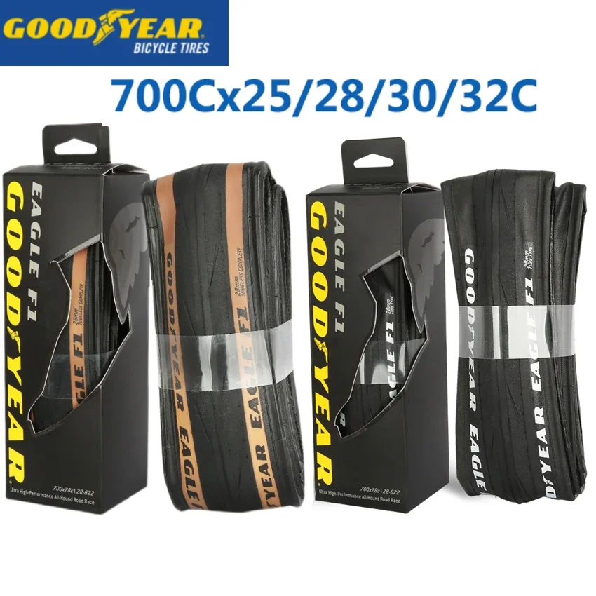 Goodyear-Tubeless band voor racefiets, fiets Clincher, Pneu Gravel Cycling, Band, Eagle F1, 700x2, 5C, 28C, 30C, 32C