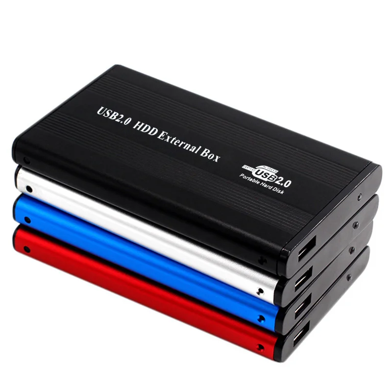 Caixa de Disco Rígido com Luz Led Caixa Externa Case Transportador 25 Ide Hdd Área de Trabalho Computador pc Usb 2.0 - Imagem 2
