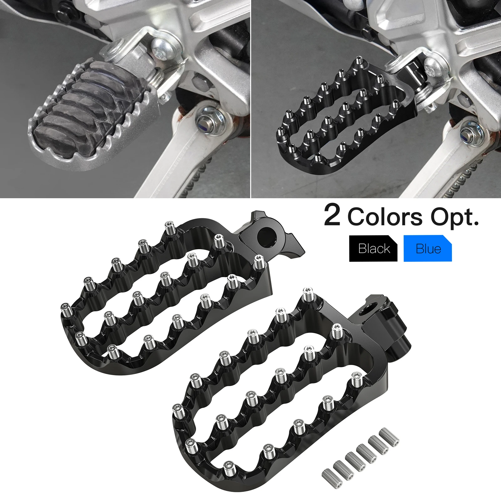 Motorcycle Wide Footrest Footpeg Foot Pegs For Yamaha 2019 2023 Tenere 700 XTZ 700 Tenere700