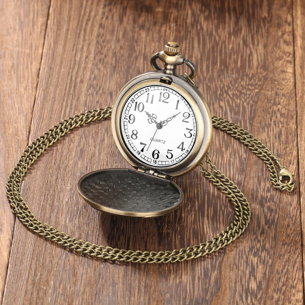 Orologio Da Tasca Vintage In Bronzo Al Quarzo Da Uomo E Da - Foto 10