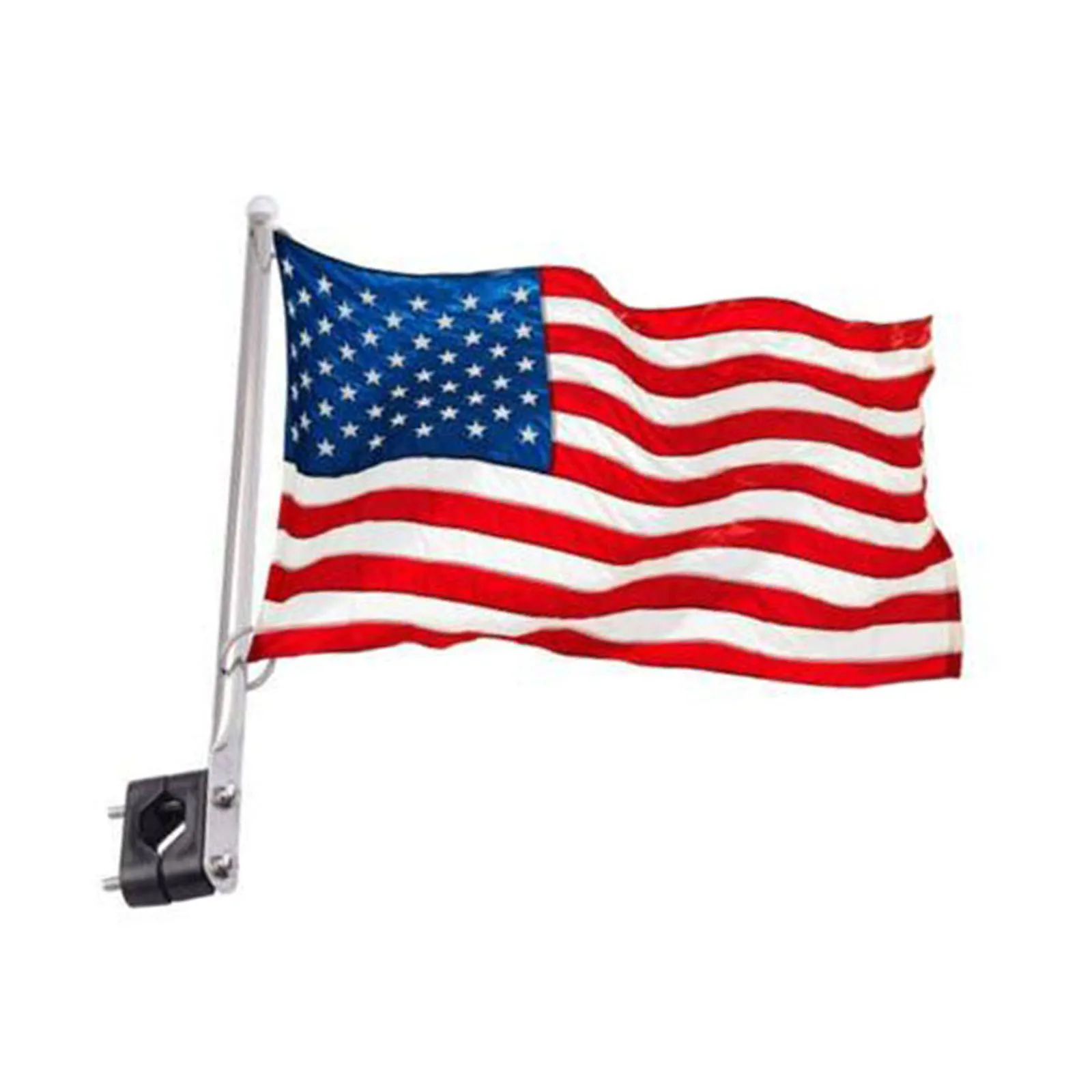 Marine 304 Stainless Steel 14 inch with US Flag Pole for 7/8