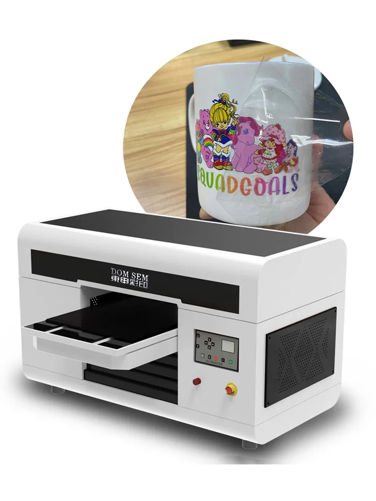 Description Picture 2 of itemDOMSEM 3360 Inkjet Automatic LED 3D UV Printer with Varnish For Phone Case paper Wood flat cylinder Printing Machines Printer
