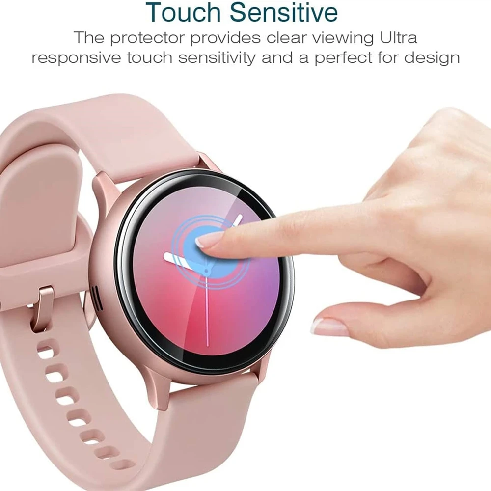 Versatile Hydrogel Film Screen Protector Set for Round Watches (5 Pieces)