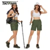 TACVASEN Summer Hiking Shorts Women's Quick Dry Lightweight Shorts Multi-Pockets Tennis Outdoor Cargo Casual Shorts Waterproof 6