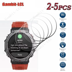 Premium 9H HD Tempered Glass Screen Protector Film (2 - 5 Pack) - 2 Pieces (Amazfit T - Rex2)