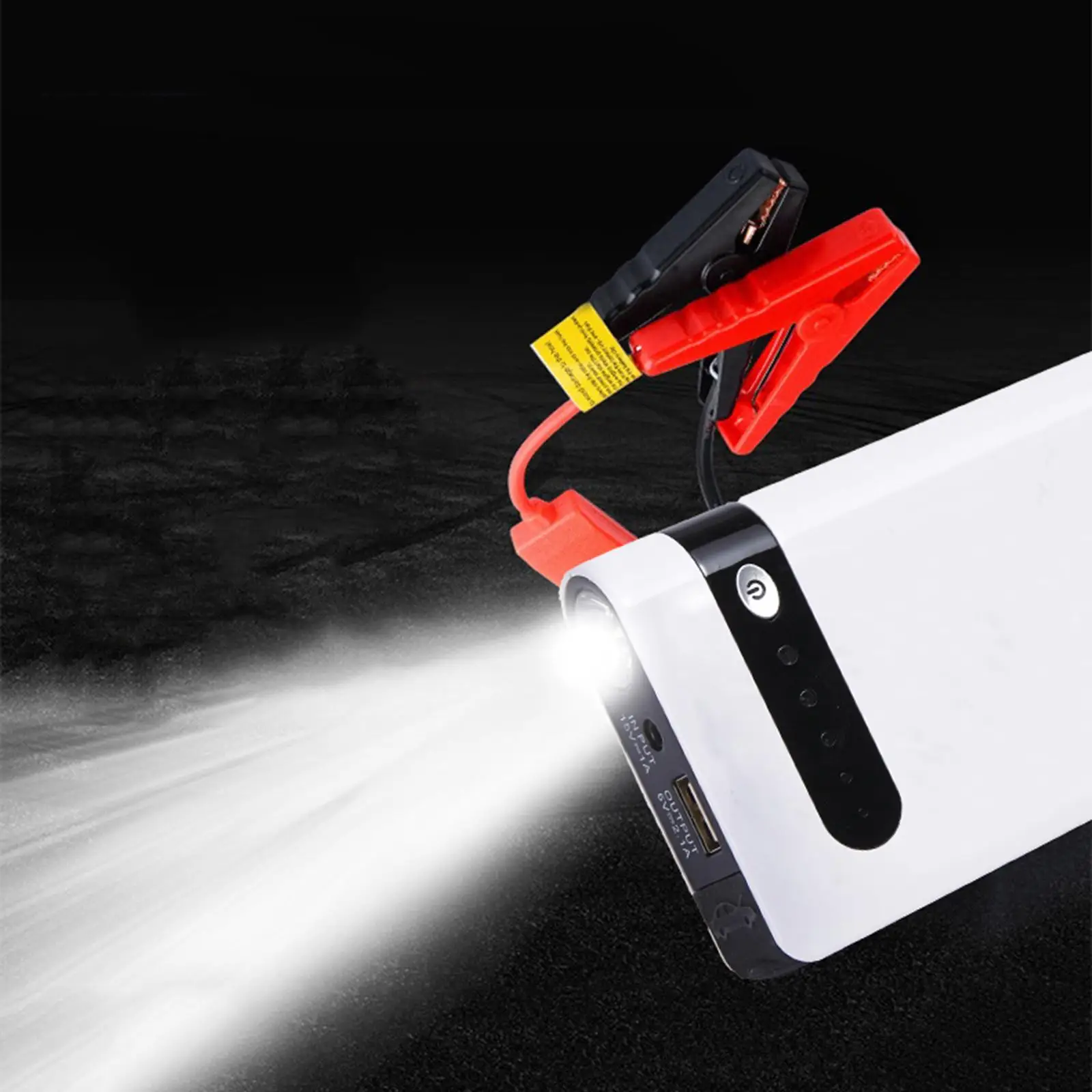 Portable Car Jump Starter 12V 8000mAh Flashlight Laptop Phones Charger US