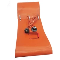 110V/220V Electric Silicone Rubber Heating Pad Belt with Thermostat Temperature Controller for Oil Drum Band DIY Gas Tank Barrel 1