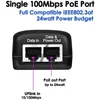 HKBTM POE Injector 48V 24V 12V 24W EU US UK AU Plug  For CCTV  IP Camera Power Supply Ethernet Adapter Phone AP 4