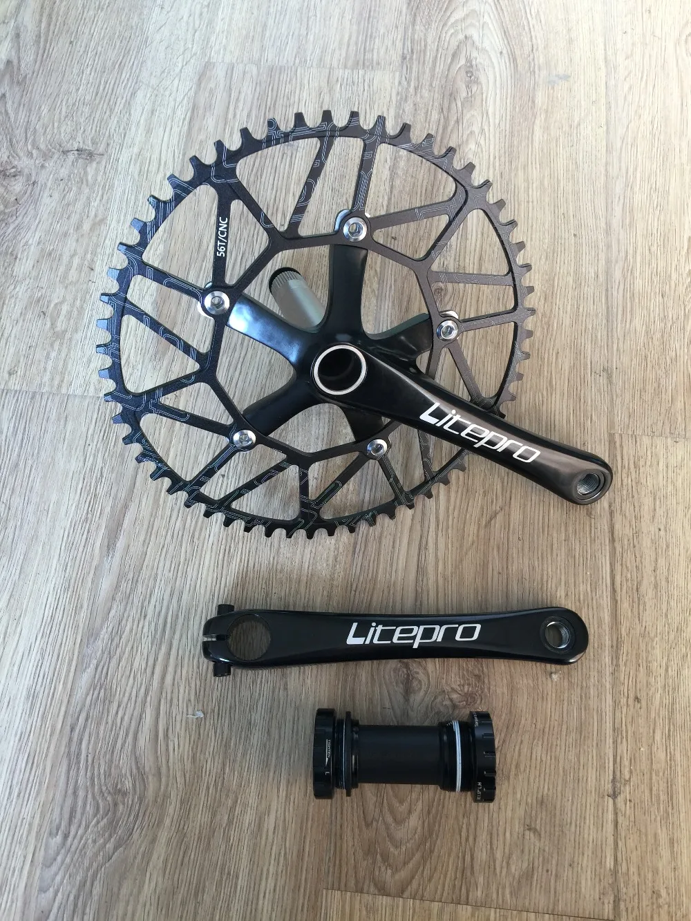 Litepro алюминиевый сплав дорожный складной велосипед BMX кривошипная звезда