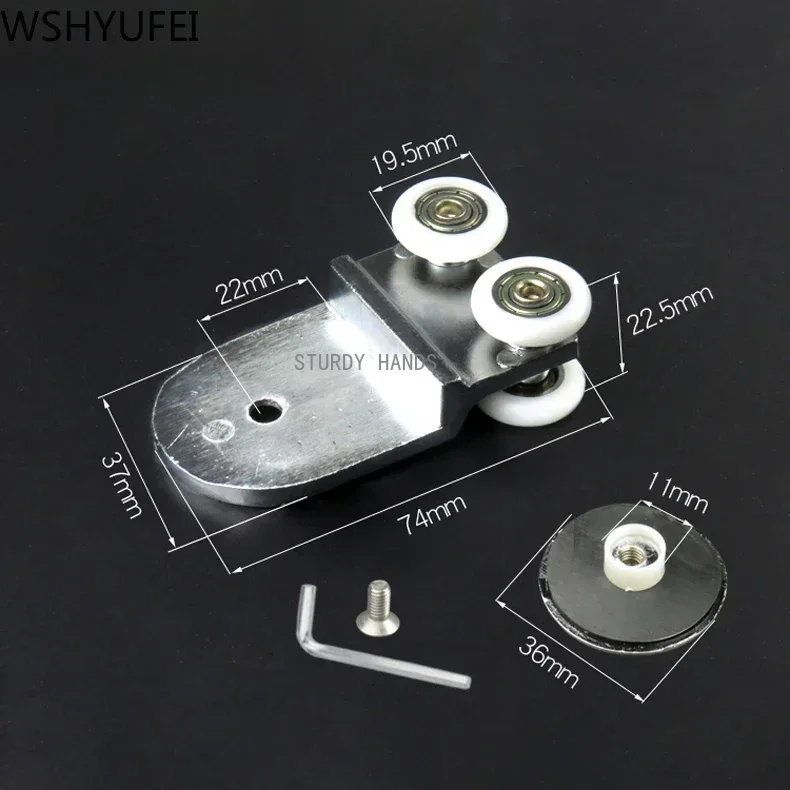 ガラス引き戸ローラー,スライドレール,4輪,ホームドア用