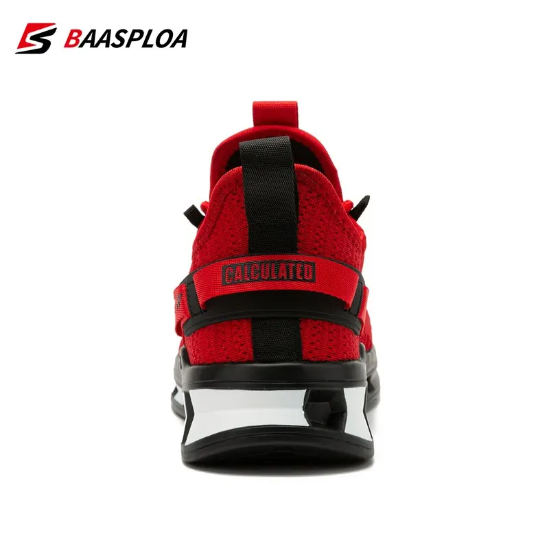 Men Sneakers Comfortable Knit Walking Shoes Breathable Fashion Anti-Slip Shock-Absorbing Casual Shoes