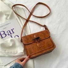 

NEWEST Women's Handbags Vintage PU Leather Women Shoulder Crossbody Bag Small Flap Bags