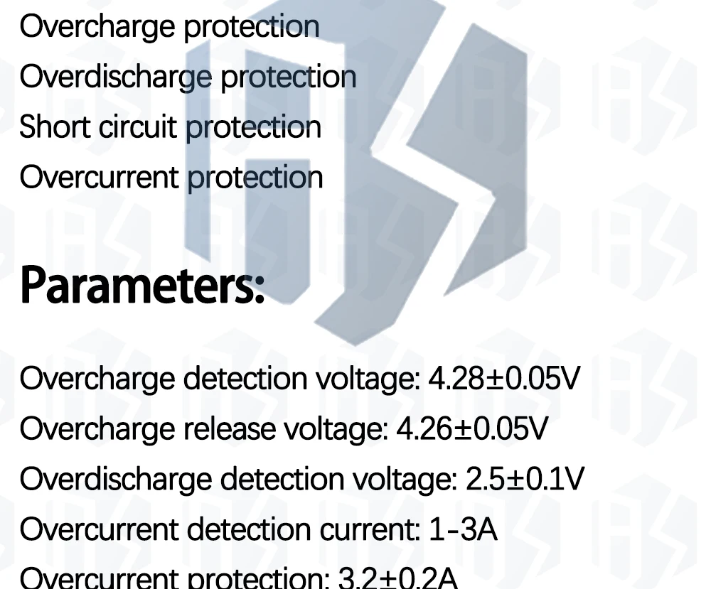 1 ~ 10PCS EGBO 3,7 V 4,2 V 3A Li-Ion Lithium-Batterie Ladegerät Über Ladung Entladung Überstrom Schutz Bord Modul DD04CPMA – Detail 4