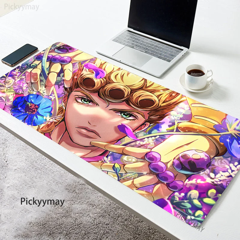 

Jojo Bizarre Adventure Mouse Pads Gaming Mousepad Anime Mouse Mat Keyboard Mats Desk Pad Mousepads XXL 90x40cm For Computer